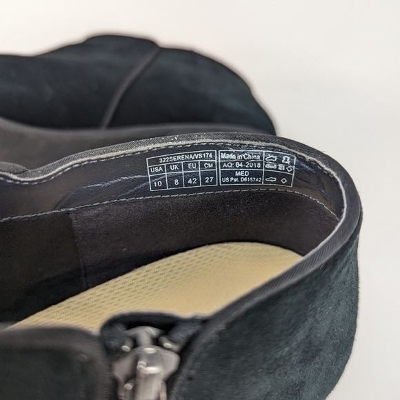 Vionic Serena Black Suede Ankle Boots Orthaheel Booties Wms Sz 10‎ - Picture 4 of 9